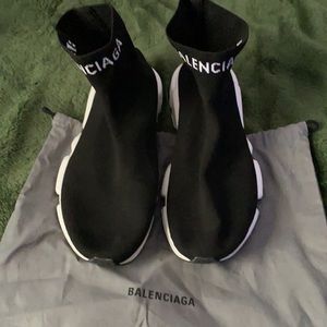 Authentic Balenciaga black speed sneakers